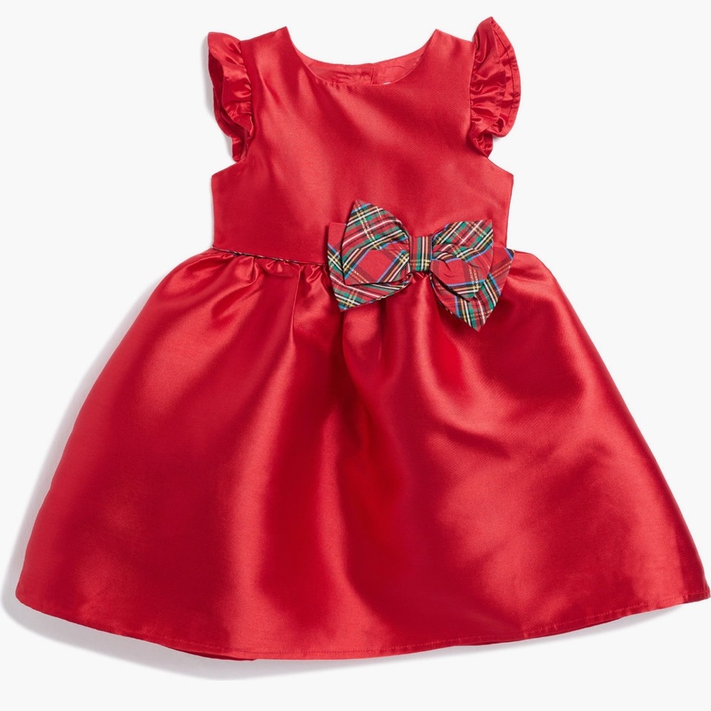Blueberi Boulevard Scarlet Satin Kids Dress